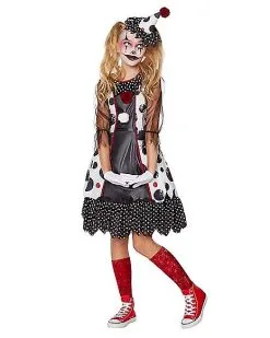 Spirit Halloween Kids Creepy Clown Costume -Spooky Costume Store 01344928 c