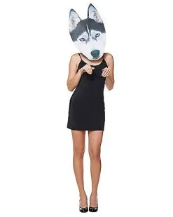 Spirit Halloween Big Head Foam Husky Half Mask -Spooky Costume Store 01346493 d