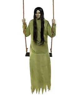 Spirit Halloween Empty Soul Girl On A Swing Static Prop