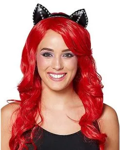 Spirit Halloween Stitched Cat Ear Headband