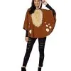 Spirit Halloween Adult Faux Fur Deer Poncho -Spooky Costume Store 01358878 a