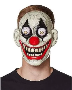 Spirit Halloween Googly Eye Clown Half Mask
