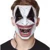 Spirit Halloween Laughing EL Wire Riot Clown Half Mask