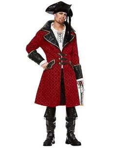Spirit Halloween Red Pirate Jacket