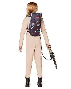 Spirit Halloween Kids Ghostbusters Girls One Piece Costume With Proton Pack - Ghostbust -Spooky Costume Store 01363266 b