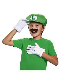 Spirit Halloween Kids Luigi Costume Kit - Nintendo