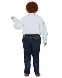 Spirit Halloween Adult Bob Ross Costume - Firefly -Spooky Costume Store 01369651 d