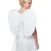Spirit Halloween White Velvet Angel Wings -Spooky Costume Store 01375559 a