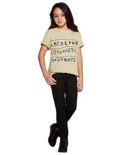 Spirit Halloween Kids Stranger Things Alphabet Wall T Shirt - Stranger Things -Spooky Costume Store 01381797 f