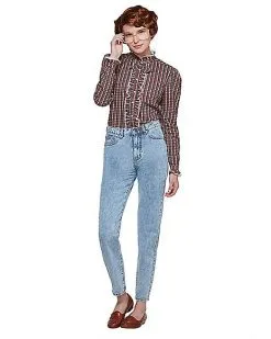 Spirit Halloween Adult Ruffle Barb Shirt - Stranger Things 8 Spirit Halloween Adult Ruffle Barb Shirt - Stranger Things -Spooky Costume Store 01382225 c