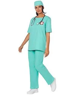 Spirit Halloween Adult ER Surgeon Costume -Spooky Costume Store 01385145 c
