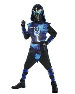 Spirit Halloween Kids Light Up Extreme Lightning Ninja Costume