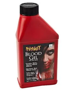 Spirit Halloween Blood Gel Pint Bottle 16 Oz.