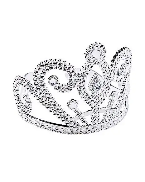 Spirit Halloween Silver Tiara 4 Spirit Halloween Silver Tiara - Image 2