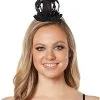 Spirit Halloween Black Queen Crown Fascinator 1 Spirit Halloween Black Queen Crown Fascinator -Spooky Costume Store 01389535 a