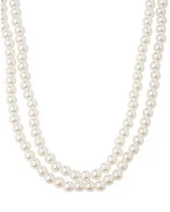 Spirit Halloween Faux Pearl Necklace -Spooky Costume Store 01389675 e