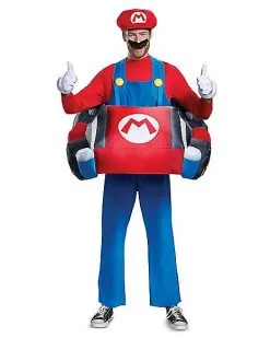 Spirit Halloween Adult Mario Kart Inflatable Costume - Mario Kart -Spooky Costume Store 01394063 c