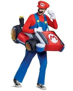 Spirit Halloween Adult Mario Kart Inflatable Costume - Mario Kart -Spooky Costume Store 01394063 d