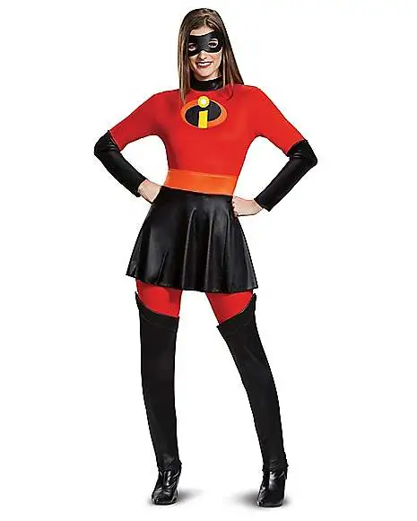 Spirit Halloween Adult Mrs. Incredible Costume - The Incredibles 2 3 Spirit Halloween Adult Mrs. Incredible Costume - The Incredibles 2