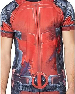 Spirit Halloween Deadpool T-Shirt - Marvel -Spooky Costume Store 01395771 c