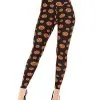Spirit Halloween Pumpkin Leggings -Spooky Costume Store 01397504 a