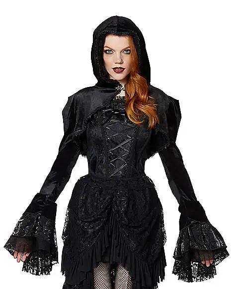 Spirit Halloween Hooded Capelet Jacket 3 Spirit Halloween Hooded Capelet Jacket