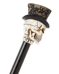 Spirit Halloween Top Hat Skeleton Staff -Spooky Costume Store 01403518 c