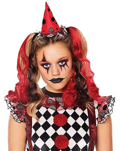 Spirit Halloween Red And Black Curly Clips Hair Extensions 3 Spirit Halloween Red And Black Curly Clips Hair Extensions