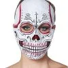 Spirit Halloween Red Sugar Skull Half Mask -Spooky Costume Store 01404052 a