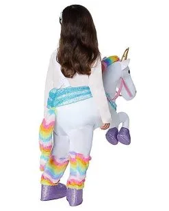 Spirit Halloween Toddler Unicorn Piggyback Costume -Spooky Costume Store 01409283 b