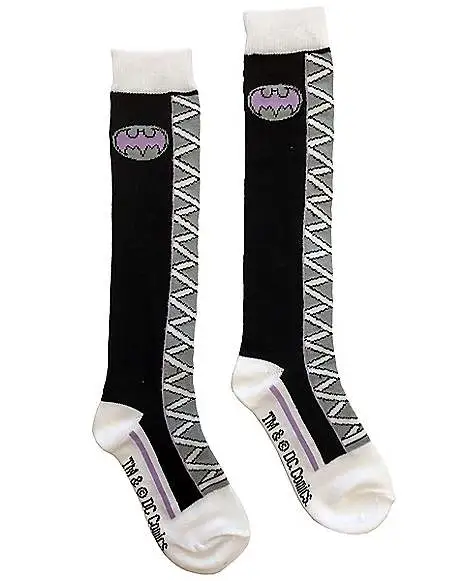 Spirit Halloween Kids Batgirl Lace-Up Socks - DC Comics 3 Spirit Halloween Kids Batgirl Lace-Up Socks - DC Comics