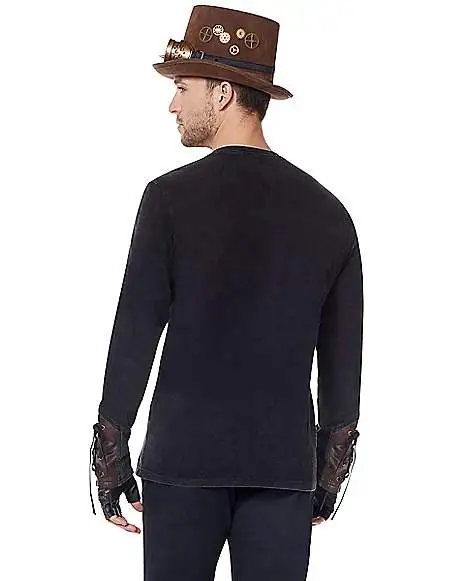 Spirit Halloween Lace Up Steampunk Shirt 4 Spirit Halloween Lace Up Steampunk Shirt - Image 2