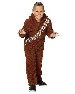 Spirit Halloween Kids Chewbacca One-Piece Costume - Star Wars -Spooky Costume Store 01413137 c