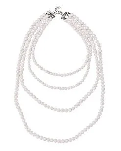 Spirit Halloween Faux Pearl Mermaid Necklace