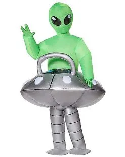 Spirit Halloween Kids Light Up Alien UFO Inflatable Costume