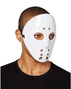 Spirit Halloween Horror Hockey Half Mask -Spooky Costume Store 01416973 b