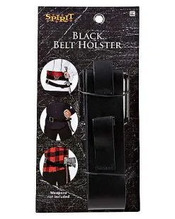 Spirit Halloween Black Belt Holster -Spooky Costume Store 01424936 d