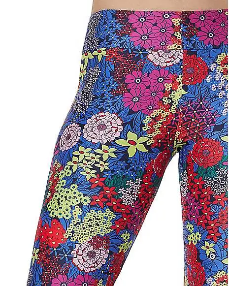 Spirit Halloween Adult Flower Bell Bottom Pants 5 Spirit Halloween Adult Flower Bell Bottom Pants - Image 3