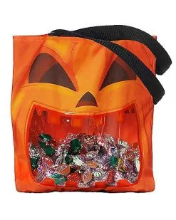 Spirit Halloween Pumpkin Window Tote Bag