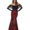 Spirit Halloween Adult La Catrina Day Of The Dead Trumpet Dress Costume 1 Spirit Halloween Adult La Catrina Day Of The Dead Trumpet Dress Costume -Spooky Costume Store 01428358 a