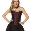 Spirit Halloween Adult Vampire Lace Corset -Spooky Costume Store 01428663 a