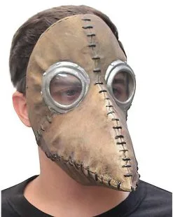 Spirit Halloween Brown Plague Doctor Half Mask -Spooky Costume Store 01429190 c