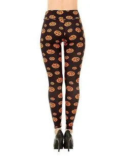 Spirit Halloween Plus Size Pumpkin Leggings -Spooky Costume Store 01434281 c 1