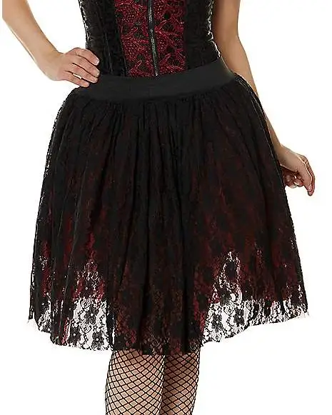 Spirit Halloween Victorian Vampire Layered Skirt 3 Spirit Halloween Victorian Vampire Layered Skirt