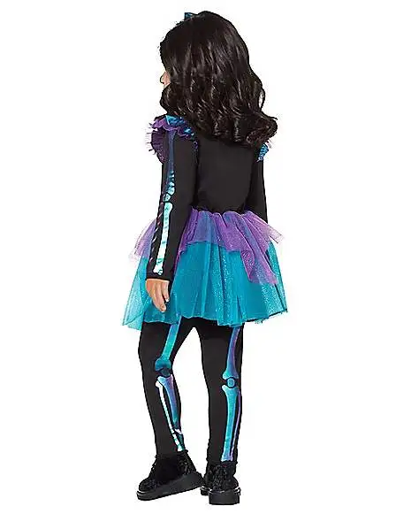 Spirit Halloween Toddler Oil Slick Skeleton Costume 4 Spirit Halloween Toddler Oil Slick Skeleton Costume - Image 2
