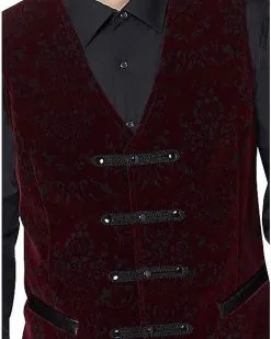 Spirit Halloween Velvet Victorian Vampire Vest 9 Spirit Halloween Velvet Victorian Vampire Vest -Spooky Costume Store 01437722 d