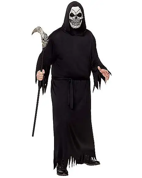Spirit Halloween Adult Grim Reaper Plus Size Robe 3 Spirit Halloween Adult Grim Reaper Plus Size Robe