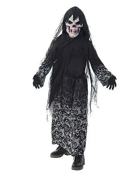 Spirit Halloween Kids Light-Up El Wire Doom Skeleton Costume 3 Spirit Halloween Kids Light-Up El Wire Doom Skeleton Costume