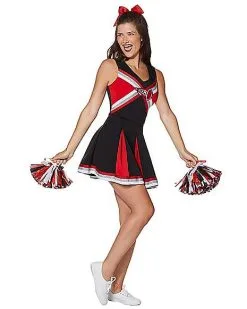 Spirit Halloween Adult Cheerleader Costume 11 Spirit Halloween Adult Cheerleader Costume -Spooky Costume Store 01440494 a