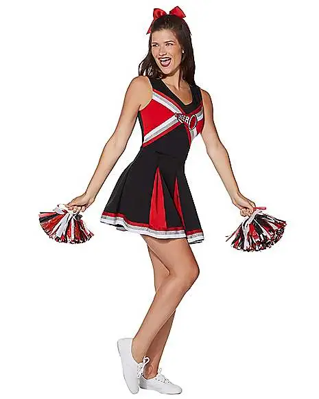 Spirit Halloween Adult Cheerleader Costume 6 Spirit Halloween Adult Cheerleader Costume - Image 4